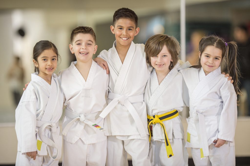 Students From a Kid's Karate Class